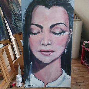 70x120 acrylverf op doek beschikbaar voor biedingen