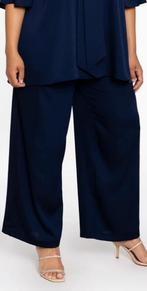 Nieuw yoek satini broek wijd L 46/48 navy huidige collectie, Yoek, Maat 46/48 (XL) of groter, Nieuw, Lang