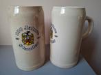 2 bierpullen aardewerk, Verzamelen, Biermerken, Ophalen, Gebruikt, Pul(len), Overige merken