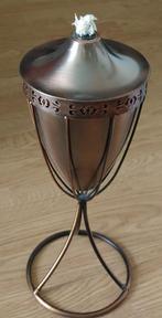 olie lamp vintage messing op standaard, volgnr 40, Ophalen of Verzenden