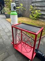 Lasapparaat karretje met evt gasfles, Doe-het-zelf en Verbouw, Gereedschap | Lasapparaten, Ophalen, Gebruikt, Overige typen