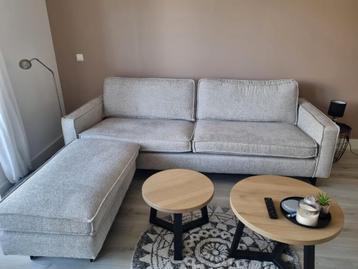 Bank 3,5 zits met hocker