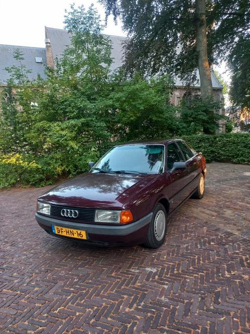 Audi 80 1.8 S U9 1991 Rood, Auto's, Audi, Particulier, Benzine, Sedan, Handgeschakeld, Origineel Nederlands, Rood, Stof, Voorwielaandrijving