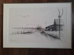 Boerderij in winterlandschap, 5/10, Ophalen of Verzenden
