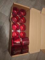 Nieuw 14 stuks postcode loterij  kaarsenhouder rood, Overige materialen, Nieuw, Ophalen of Verzenden, Minder dan 25 cm
