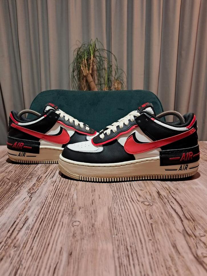 Nike Air Force 1 Shadow 'Black & Red' Size 38,5, Kleding | Dames, Schoenen, Gedragen, Sneakers of Gympen, Zwart, Ophalen of Verzenden