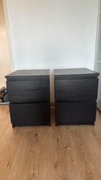 2x IKEA Malm ladekastje nachtkastje, Ophalen, Zo goed als nieuw, Minder dan 45 cm, 55 tot 70 cm