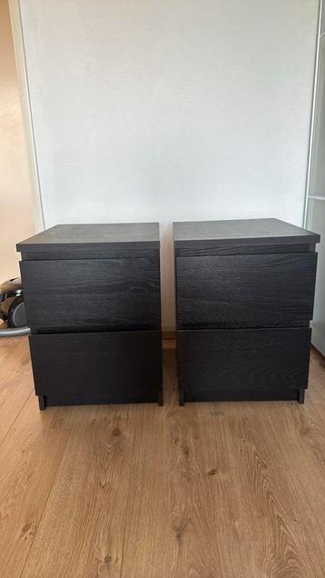 2x IKEA Malm ladekastje nachtkastje beschikbaar voor biedingen