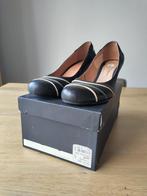 Zwart leren pumps maat 38, Pumps, Zwart, Ophalen of Verzenden, Gedragen