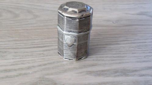 Zilveren loderein doosje 1875 Jan schijfsma Sneek, Antiek en Kunst, Antiek | Goud en Zilver, Zilver, Ophalen of Verzenden