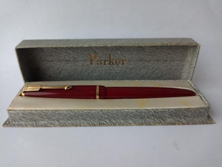 Vulpen Parker Junior Duofold met converter, Verzamelen, Pennenverzamelingen, Vulpen, Parker, Met doosje, Verzenden