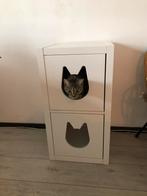 IKEA Kallax kast - 2 vakken - met kattenhuisjes, Huis en Inrichting, Ophalen, Gebruikt