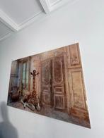 Glazen Schilderij Giraffe - Intratuin 120x80, Ophalen, Zo goed als nieuw, Schilderij, 100 tot 125 cm