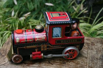 Tin toy locomotief Japan beschikbaar voor biedingen