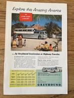 Greyhound originele vintage advertenties diverse, Ophalen of Verzenden, Gebruikt, Bus of Metro, Overige typen