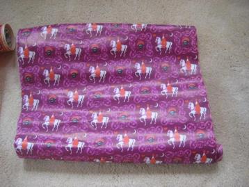 Oud Sinterklaas pakpapier jaren '60 -'70  rollen 4 stuks, beschikbaar voor biedingen