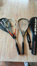 2 x Squash racket Dunlop Muscle + Ti quest 160, Racket(s), Gebruikt, Ophalen
