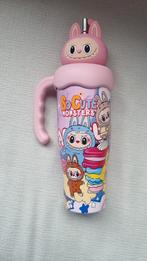 Labubu drinkbeker kleur rose., Ophalen of Verzenden, Nieuw