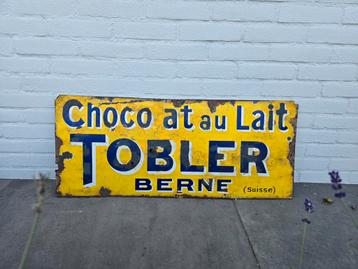 Vintage Toblerone Reclamebord Emaille beschikbaar voor biedingen