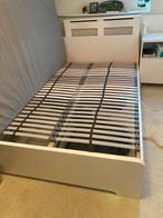 IKEA bed 200x140cm ASKVOLL LÖNSET, Huis en Inrichting, Slaapkamer | Bedden, Ophalen, Wit, 140 cm, Zo goed als nieuw