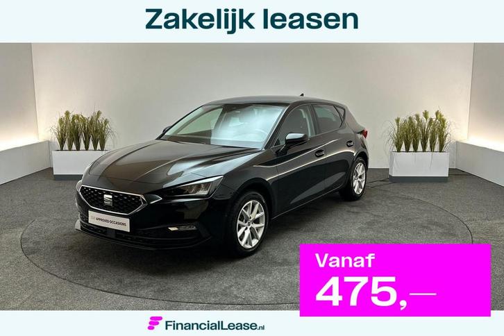 SEAT Leon 1.5 eTSI 150pk DSG Style Business Intense | Achter, Auto's, Seat, Bedrijf, Lease, Financial lease, Leon, ABS, Achteruitrijcamera