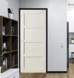 Budget panelen binnendeur voorgelakt in stomp en opdek, Niet ingevuld, 80 tot 100 cm, Binnendeur, Niet ingevuld