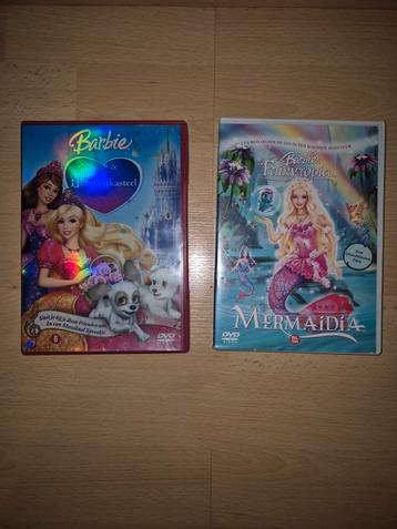 Barbie DVD's - Diamantkasteel & Fairytopia Mermaida beschikbaar voor biedingen