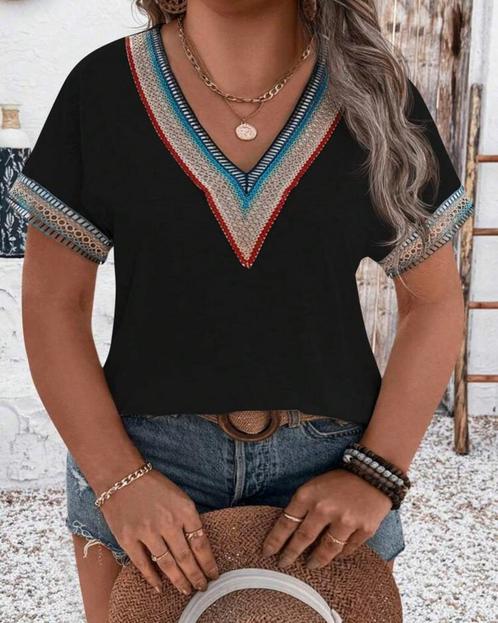 Top Benthe Zwart (44 tm 52) ** NIEUW**, Kleding | Dames, Grote Maten, Nieuw, Shirt of Top, Zwart, Verzenden