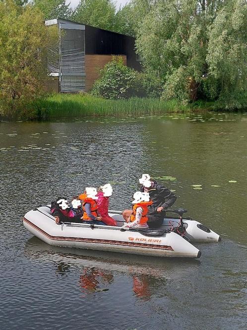 rubberboot, Watersport en Boten, Rubberboten, Gebruikt, Overige merken, Hout, Minder dan 70 pk, Elektrisch, Ophalen