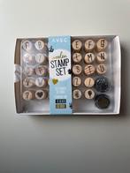 Houten Stempelset - Letters & Symbolen, Hobby en Vrije tijd, Stempelen, Ophalen of Verzenden, Nieuw, Houten stempel