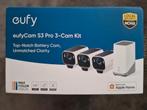 Eufy cam / EufyCam S3 Pro 3-cam incl. Homebase 3, Ophalen of Verzenden