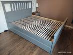 Mooie IKEA bed Hemnes grijs 160x200 cm (rolbodem), Ophalen, Wit, Tweepersoons, Zo goed als nieuw