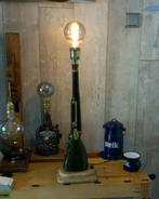 Unieke lamp van fles in geweervorm., Huis en Inrichting, Lampen | Tafellampen, Ophalen, Gebruikt, Glas, 50 tot 75 cm