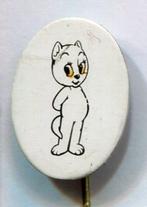 Tom-Poes wit blik stripfiguur speldje ( R_051 ), Verzamelen, Speldjes, Pins en Buttons, Verzenden, Zo goed als nieuw, Figuurtje