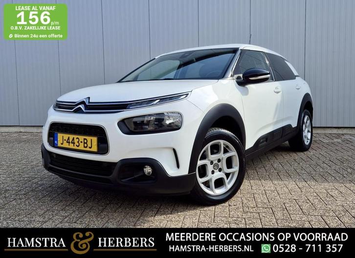 Citroen C4 Cactus 1.2 PureTech Shine Plus wit, Auto's, Citroën, Bedrijf, Te koop, C4 Cactus, ABS, Achteruitrijcamera, Airbags