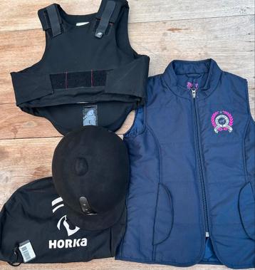 Paardrijden set cap body en bodywarmer kind beschikbaar voor biedingen