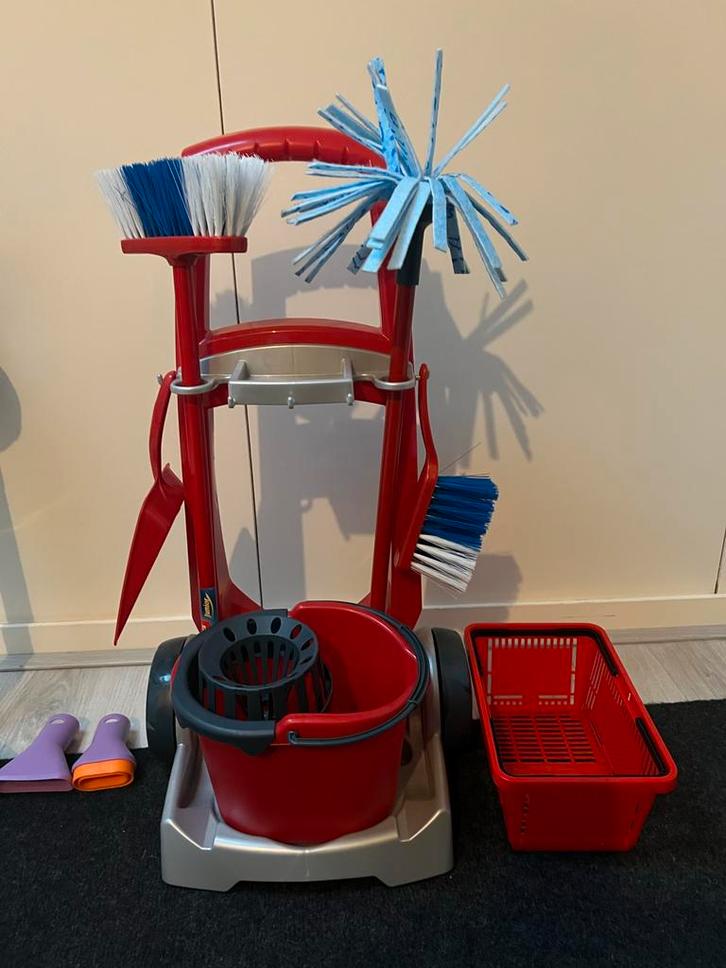 Schoonmaakset Kinderen + Stofzuiger, Kinderen en Baby's, Speelgoed | Educatief en Creatief, Zo goed als nieuw, Ontdekken, Met geluid