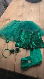 Groene pailletten hotpants L, Ophalen of Verzenden, Zo goed als nieuw, Carnaval
