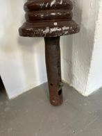 Oude straatpaal, afzetpaal, gietstalen metalen paal, Tuin en Terras, Palen, Balken en Planken, Ophalen, Gebruikt, Minder dan 180 cm