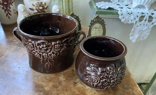2 Rosa Ljung bloempotten, Antiek en Kunst, Curiosa en Brocante, Ophalen of Verzenden