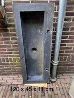 Dubbele wastafel, Huis en Inrichting, Badkamer | Badkamermeubels, Ophalen, 100 tot 150 cm, Zo goed als nieuw, Minder dan 25 cm