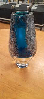Schott zwiesel vaas blauw, Gebruikt, Blauw, Ophalen of Verzenden, Glas