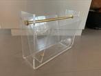 Vintage plexiglazen lectuurbak, Huis en Inrichting, Woonaccessoires | Krantenbakken en Lectuurbakken, Ophalen of Verzenden, Zo goed als nieuw
