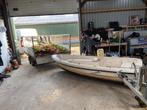 Polyester boot met Yamaha 5pk motor, Watersport en Boten, Ophalen, Gebruikt, Minder dan 10 pk, Tot 6 meter