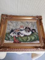 Katten schilderij, poezen,dieren., Antiek en Kunst, Ophalen