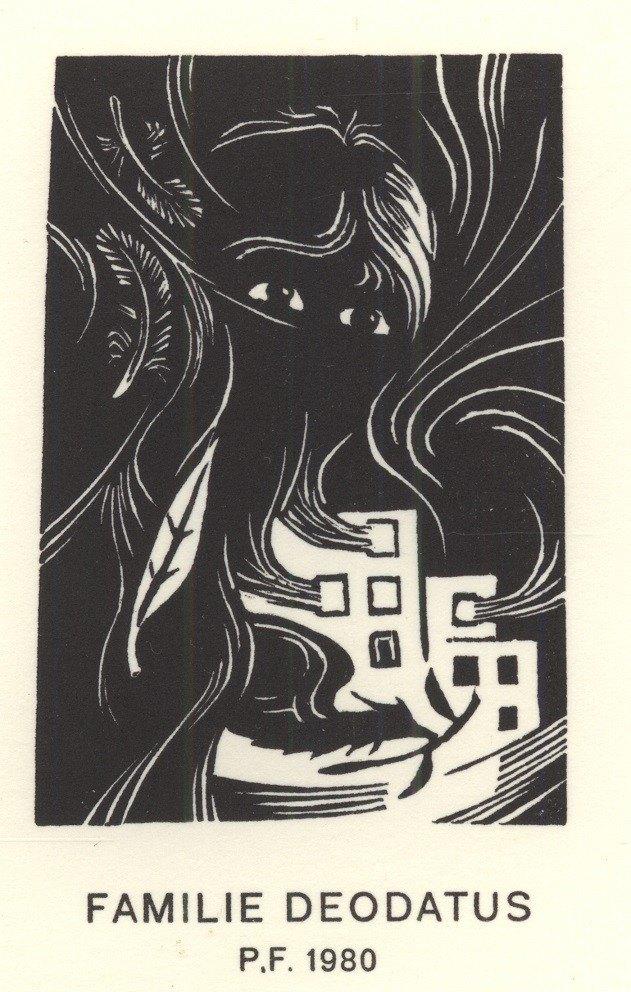 0071 Ex Libris Nederland : Jan Deodatus, 1979, Antiek en Kunst, Kunst | Etsen en Gravures, Verzenden