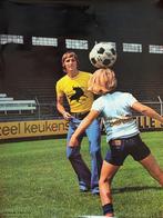 Poster Johan Cruyff - Lois Jeans - 1973 - stadion de Meer, Ophalen of Verzenden, Gebruikt, Ajax, Poster, Plaatje of Sticker