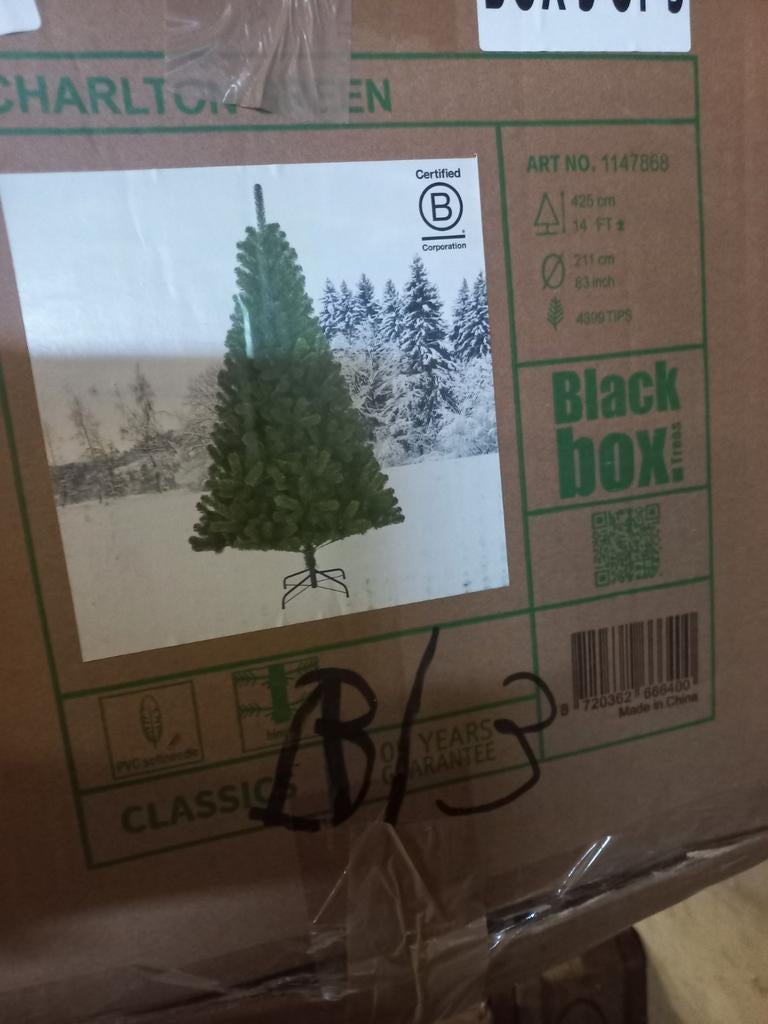 Kerstboom 425 cm hoog, Ophalen, Nieuw