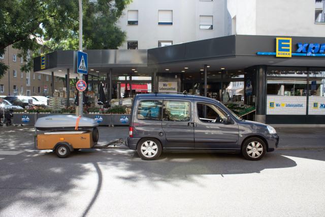 klassiek Pony aanhangertje, Ophalen