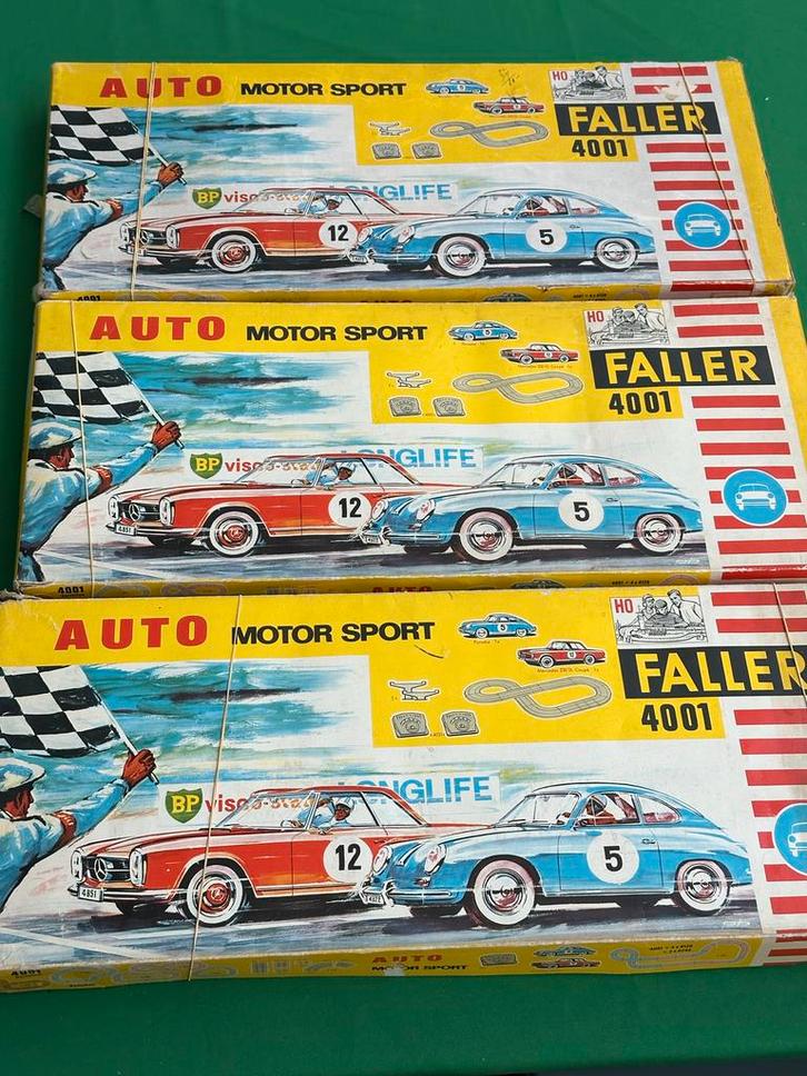 Faller AMS 3x set 4001 brede versie racebaan onderdelen, Kinderen en Baby's, Speelgoed | Racebanen, Gebruikt, Onderdelen, Elektrisch